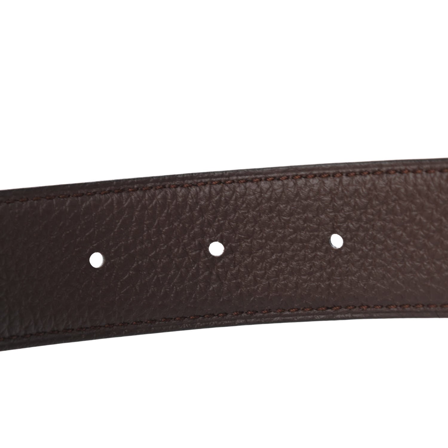 Hermes Togo 32mm H Belt 90 Black Chocolate 3 of 5
