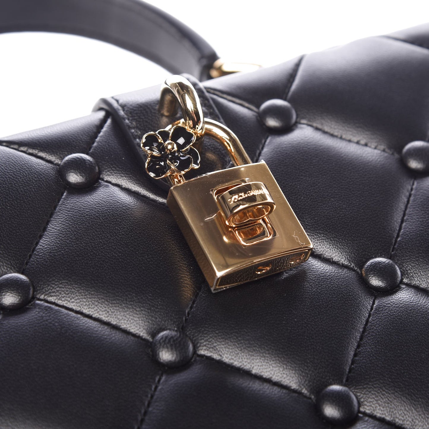 Lambskin Quilted Box Bag Black