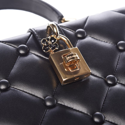 Dolce & Gabbana Lambskin Quilted Box Bag Black 7 of 7