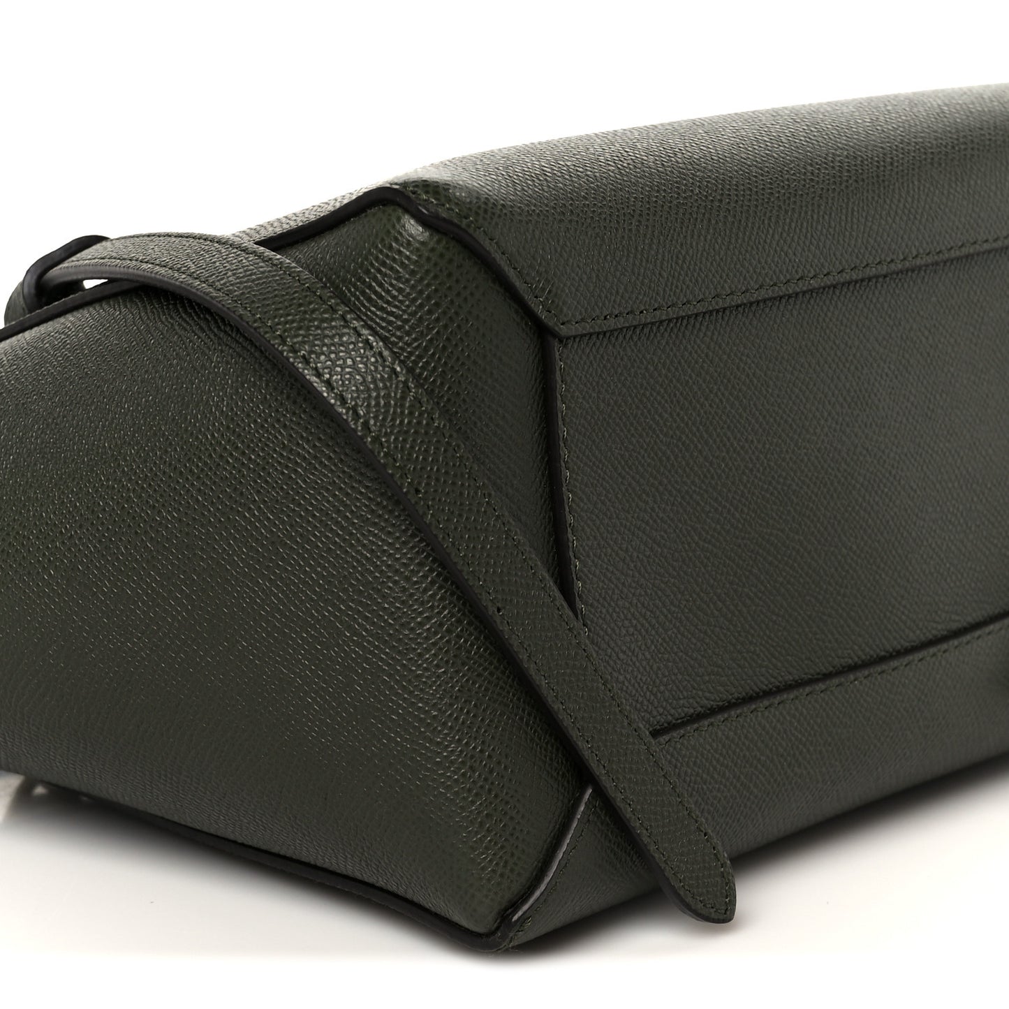 Grained Calfskin Micro Belt Bag Khaki