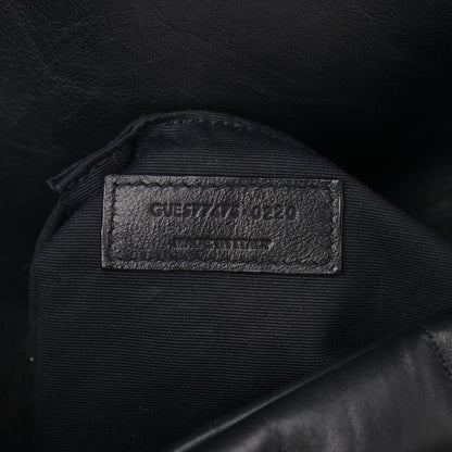 Saint Laurent Calfskin Quilted Medium Loulou Puffer Monogram Chain Satchel Black 8 of 12