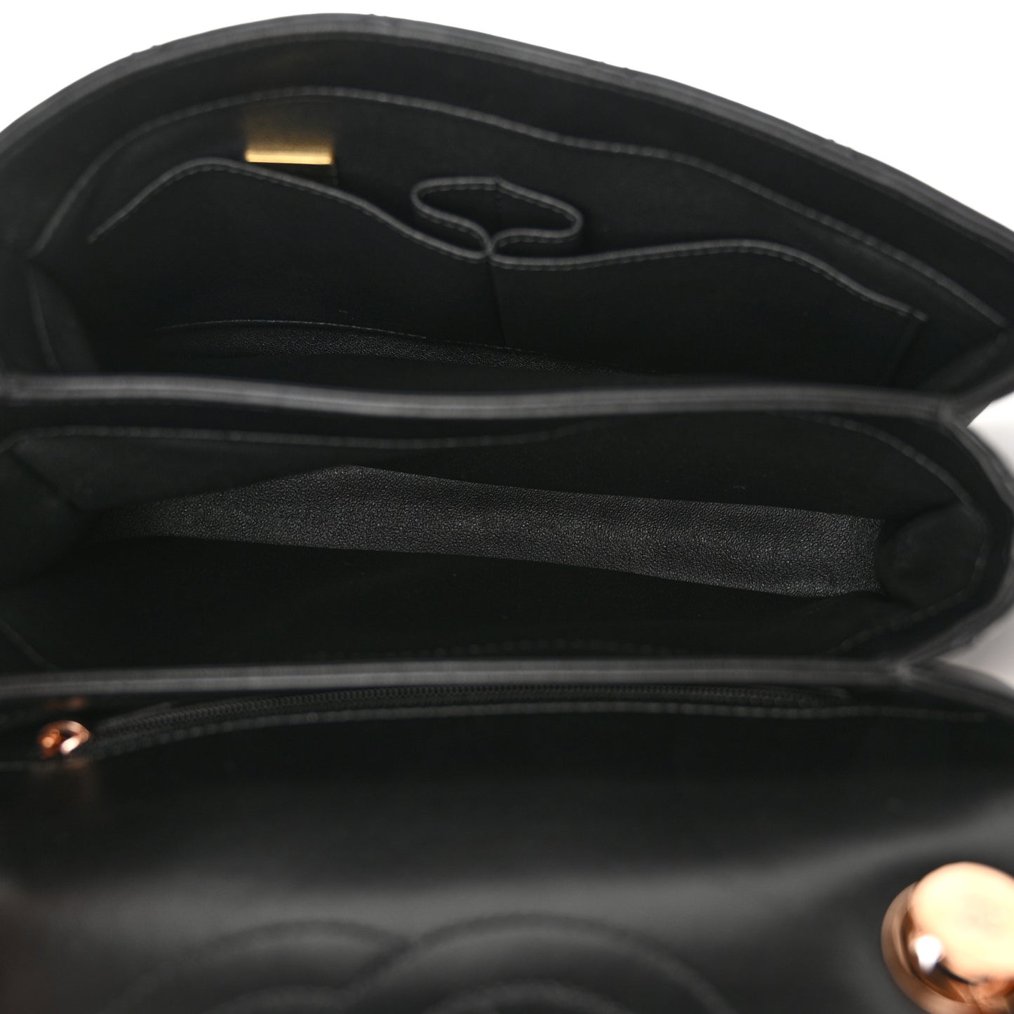 Lambskin Quilted Small Trendy CC Dual Handle Flap Bag Black