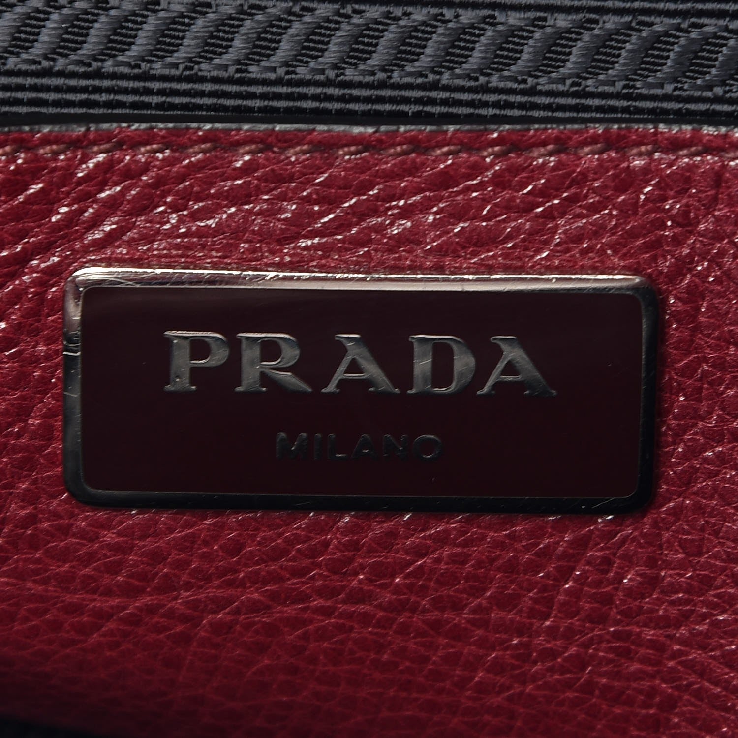 Prada Glace Calf Twin Pocket Tote Ametista 7 of 16