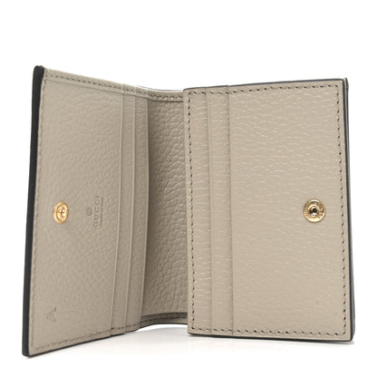 Gucci Dollar Calfskin GG Supreme Monogram GG Marmont Card Case Beige Mystic White Oatmeal 4 of 7