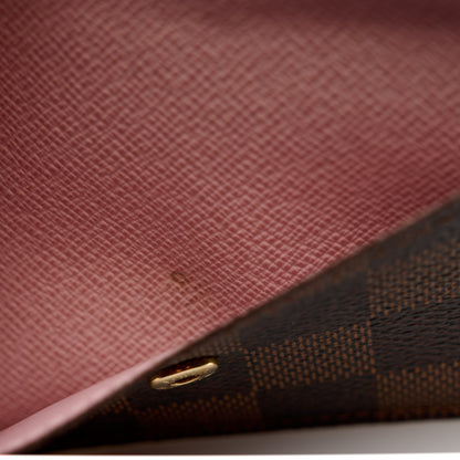 Louis Vuitton Damier Ebene Recto Verso Card Holder Rose Ballerine 8 of 9