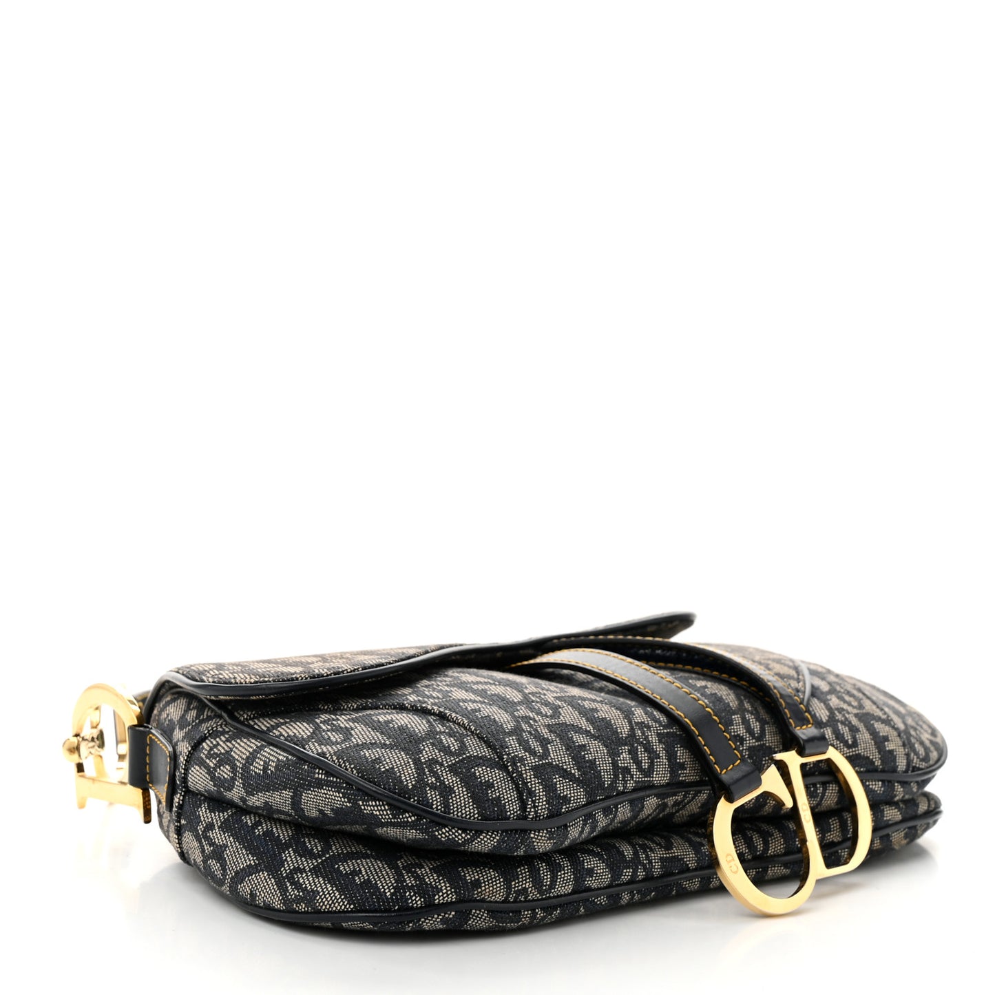 Monogram Double Saddle Bag Navy Blue