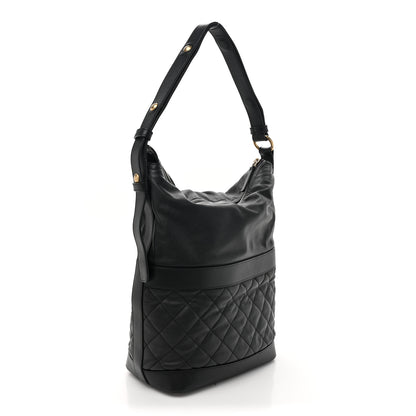 Chanel Caviar Lambskin Quilted Casual Style Hobo Black 3 of 13