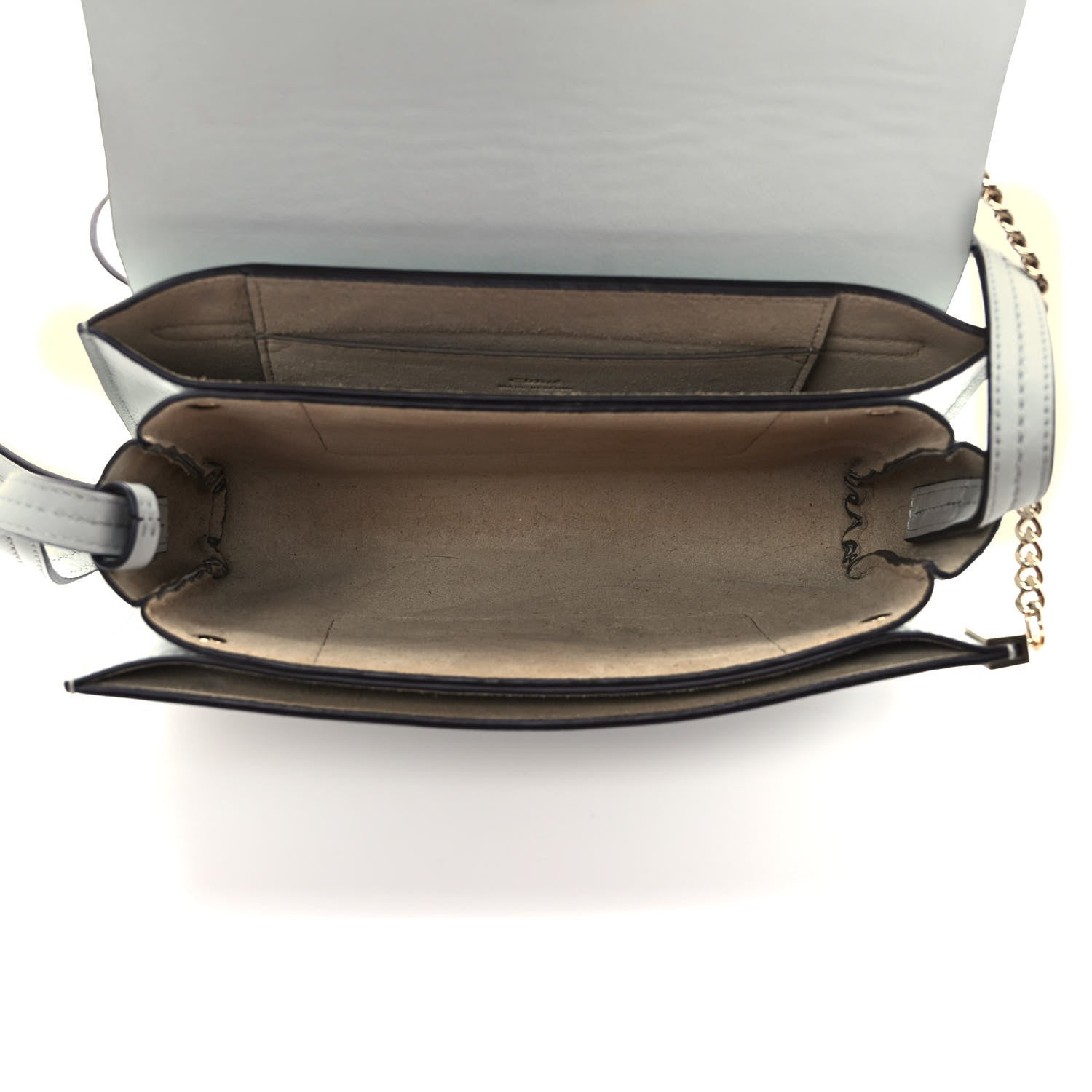Chloe Suede Calfskin Small Faye Shoulder Bag Airy Grey 5 of 9