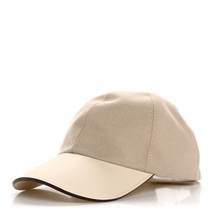 Hermes Toile H Cotton Canvas Swift Tess Kelly Plein Air Cap 58 Desert Nata 1 of 8
