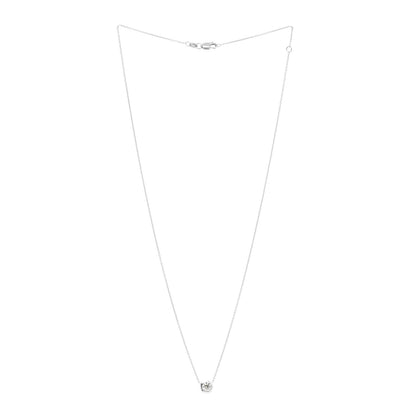 Roberto Coin 18K White Gold Diamond .40ct Diamonds by the Inch Pendant Necklace 3 of 6