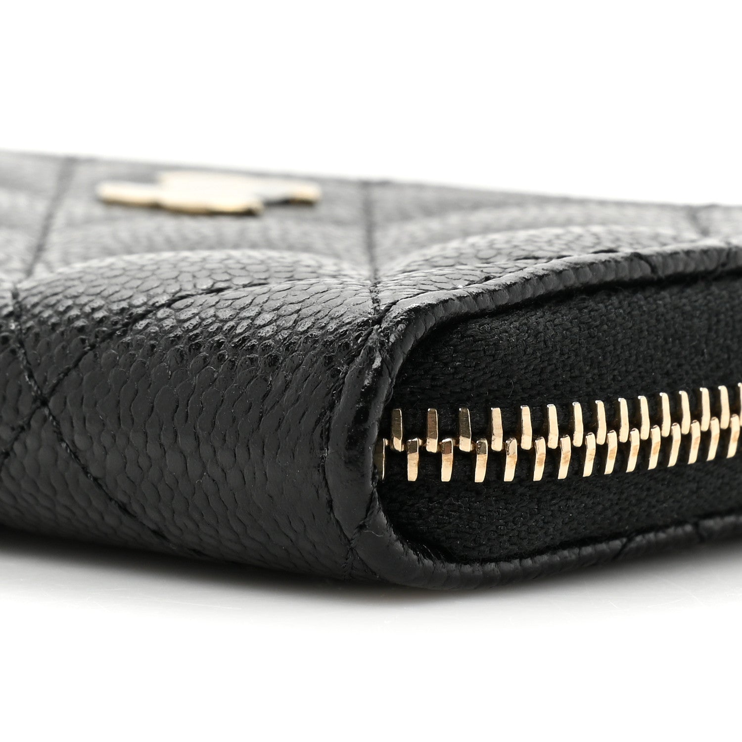 Chanel Caviar Quilted Zipped Key Holder Case Black 8 of 10