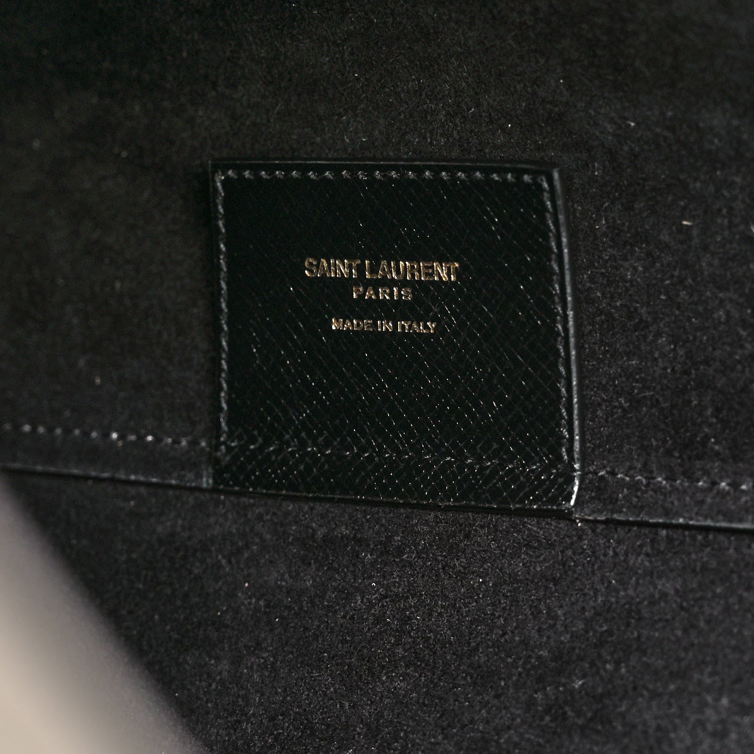 Saint Laurent Grained Calfskin Large Shopping Tote Vintage Black 6 of 11