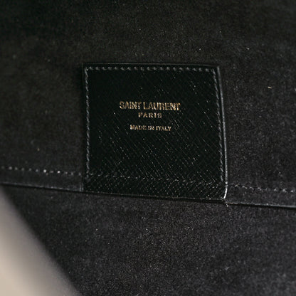 Saint Laurent Grained Calfskin Large Shopping Tote Vintage Black 6 of 11