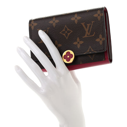 Louis Vuitton Monogram Flore Compact Wallet Fuchsia 2 of 7