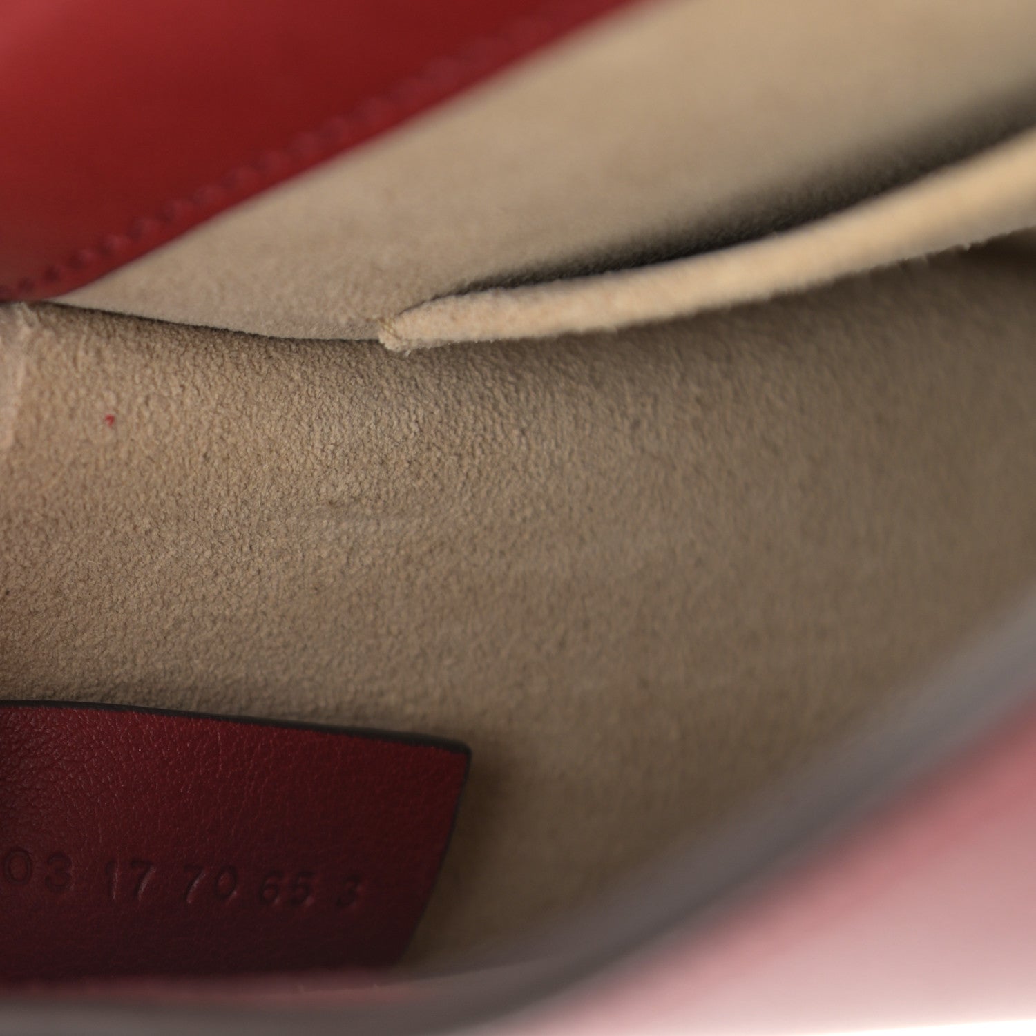 Chloe Calfskin Suede Small Nile Bracelet Bag Intense Red 7 of 12