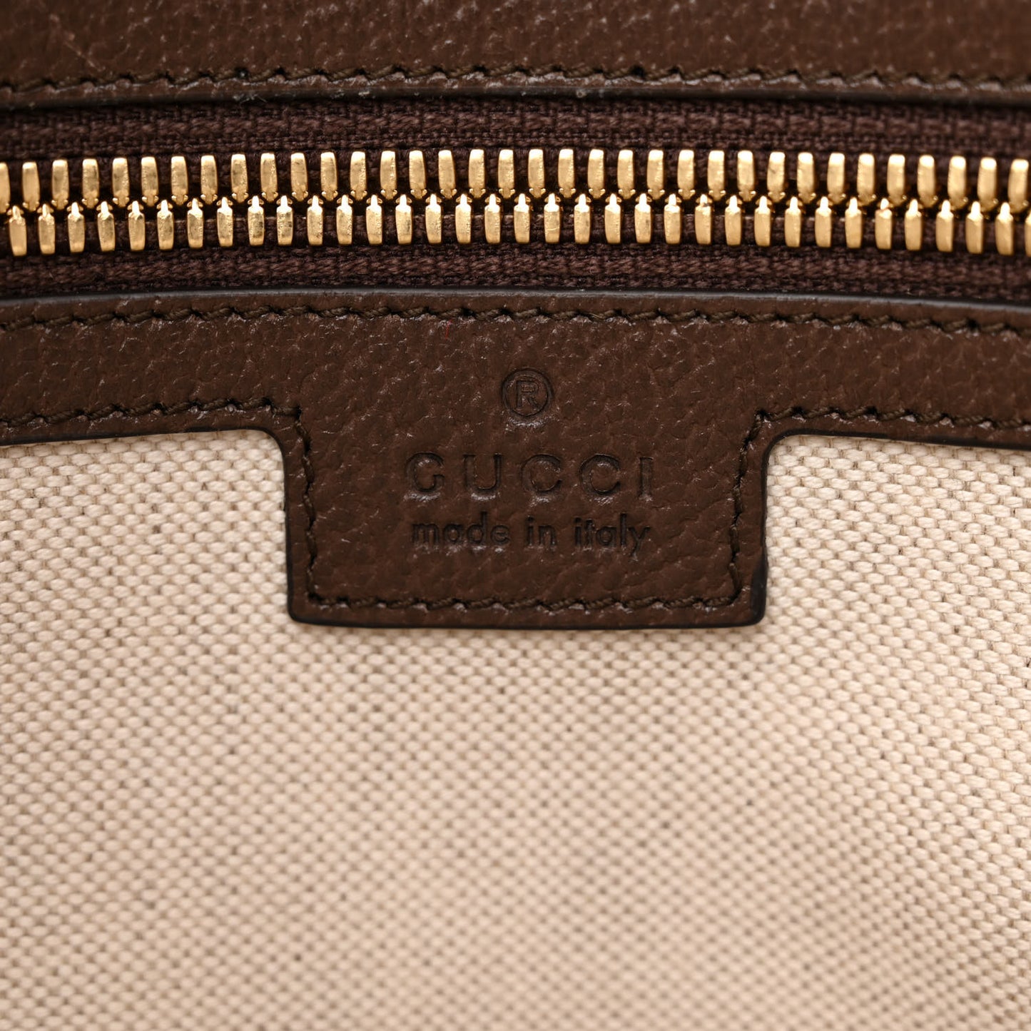 Monogram Jumbo GG Textured Dollar Calfskin Web Wristlet Messenger Bag Camel Ebony New Acero
