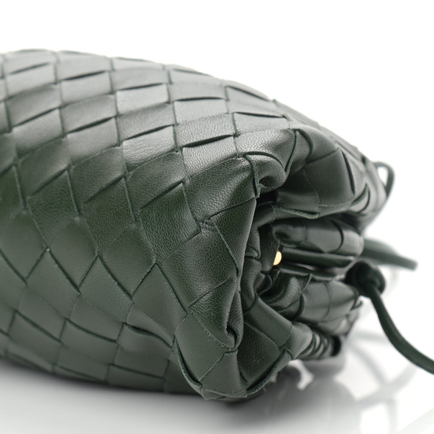 Nappa Intrecciato The Mini Pouch Bottle Green