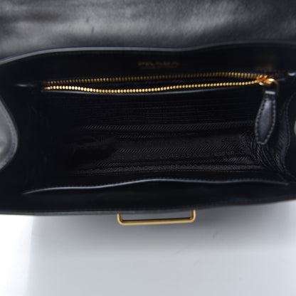 Prada City Calfskin Saffiano Cahier Top Handle Bag Black 5 of 13