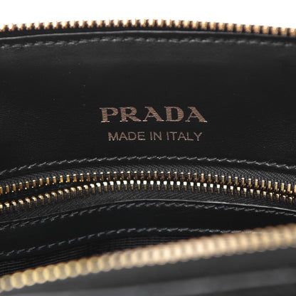 Prada Soft Calfskin Impunture Diagramme Promenade Tote Black 7 of 8