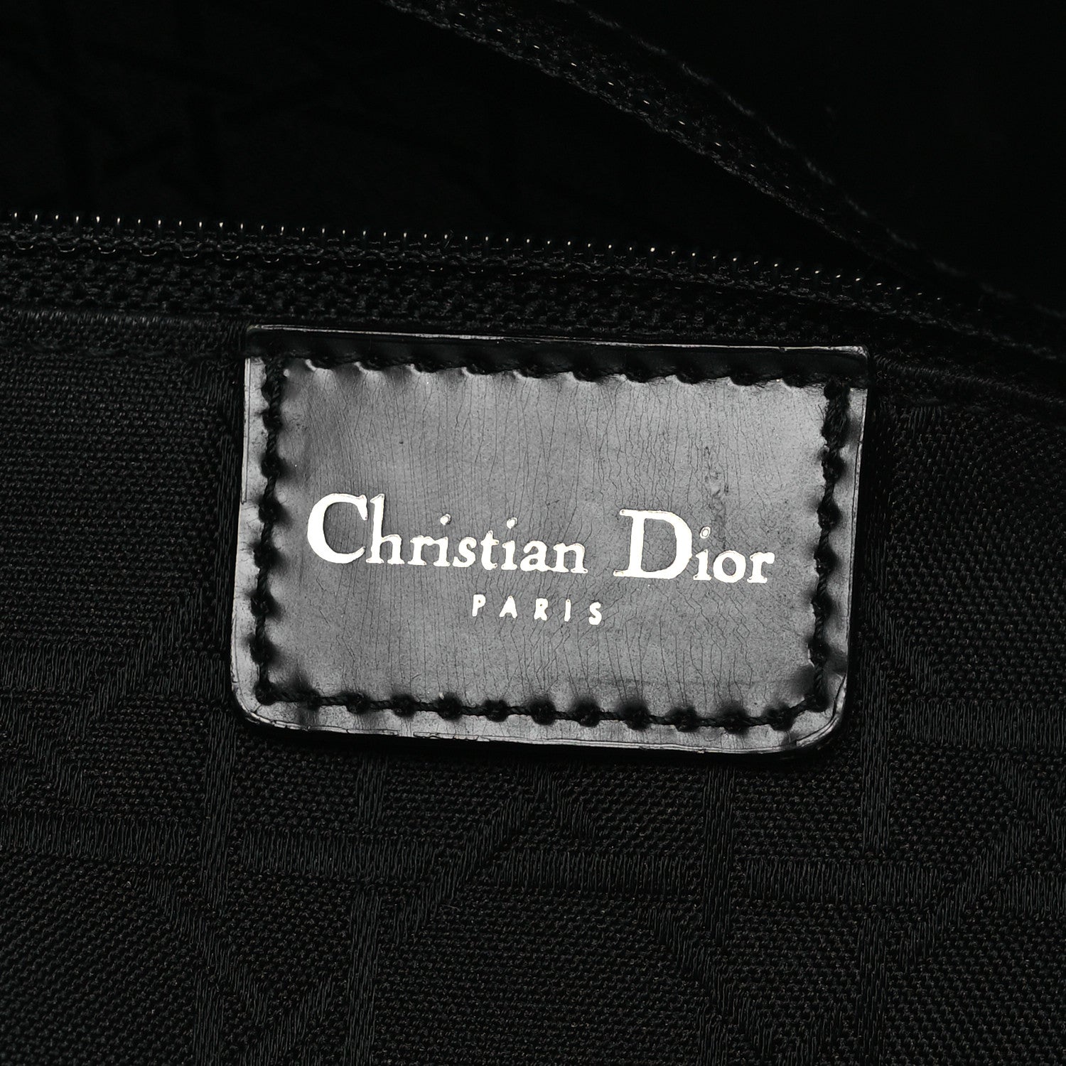 Christian Dior Glazed Calfskin Large Lady Dior Tote Black 9 of 18