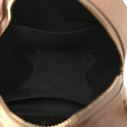Chanel Caviar Quilted Round Filigree Crossbody Beige Black 5 of 11