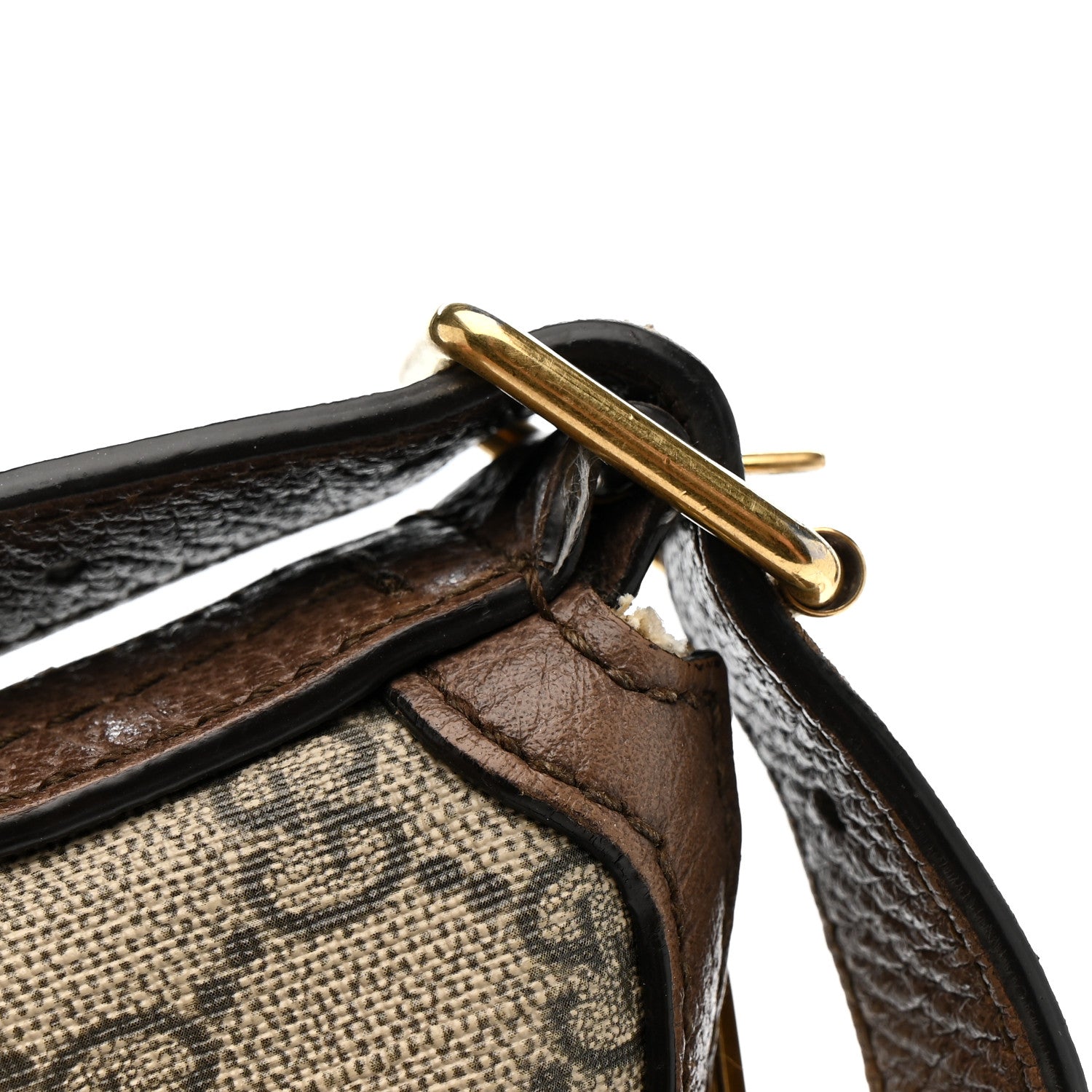 Gucci GG Supreme Monogram Web Small Ophidia Half Moon Hobo Brown 14 of 16
