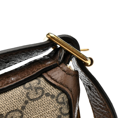 Gucci GG Supreme Monogram Web Small Ophidia Half Moon Hobo Brown 14 of 16