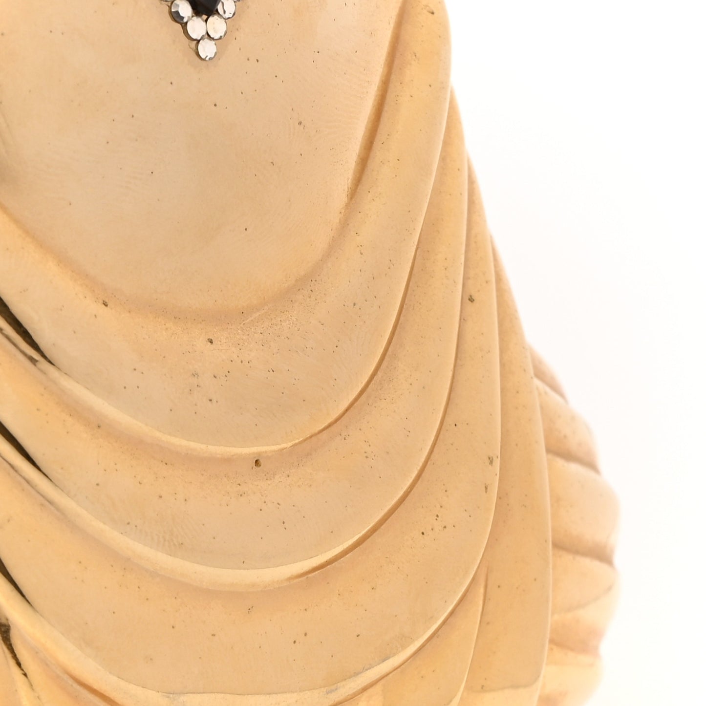 Crystal Ruby Buddha Minaudiere Clutch Gold