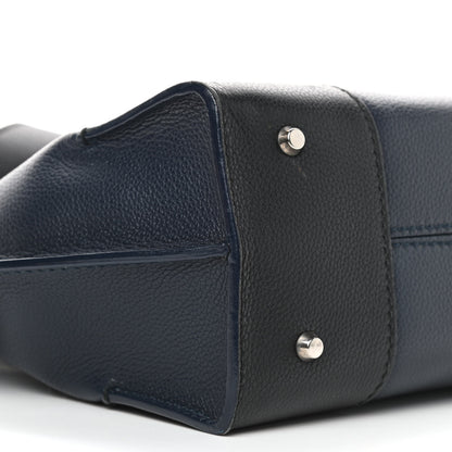 Alexander McQueen Grained Calfskin Small Bi-Color Legend Satchel Navy Black 11 of 12