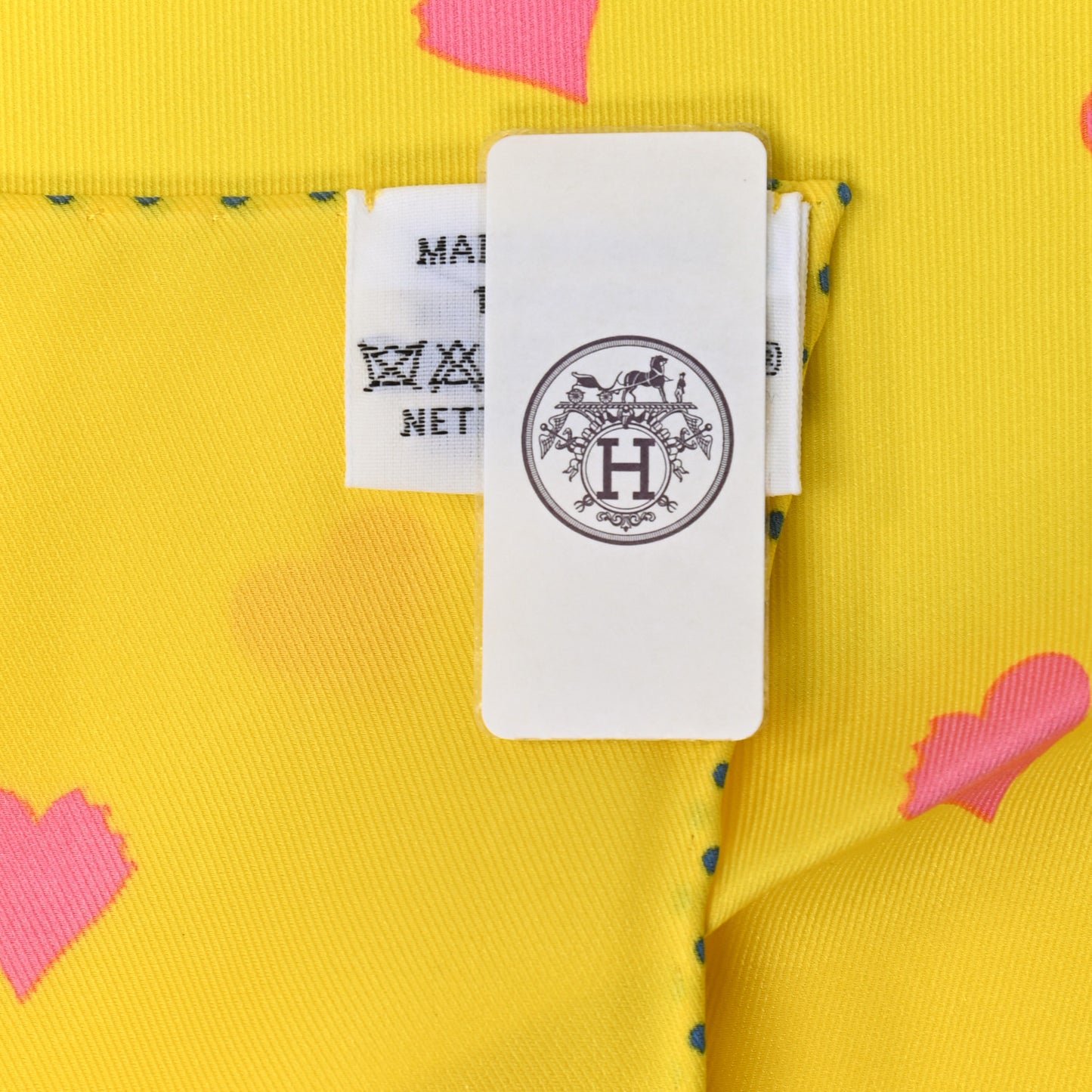 Silk Tea Time Scarf 70 Jaune Gris Perle