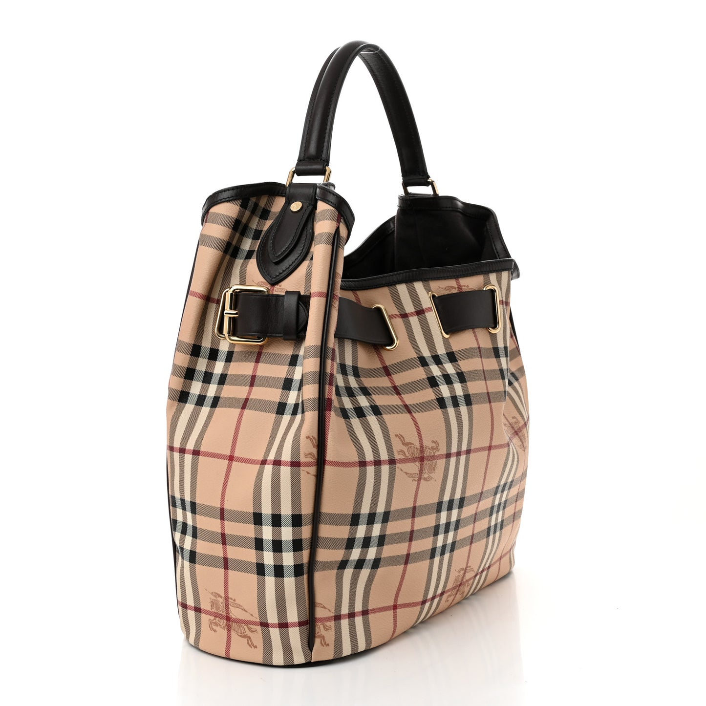 Haymarket Check Medium Walden Belted Hobo Chocolate