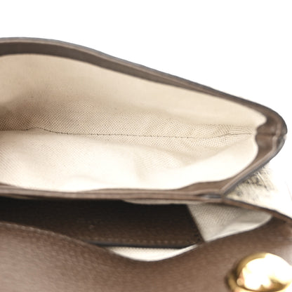 Gucci GG Supreme Monogram Textured Dollar Calfskin Mini Blondie Chain Shoulder Flap Bag Beige Ebony New Acero 5 of 11