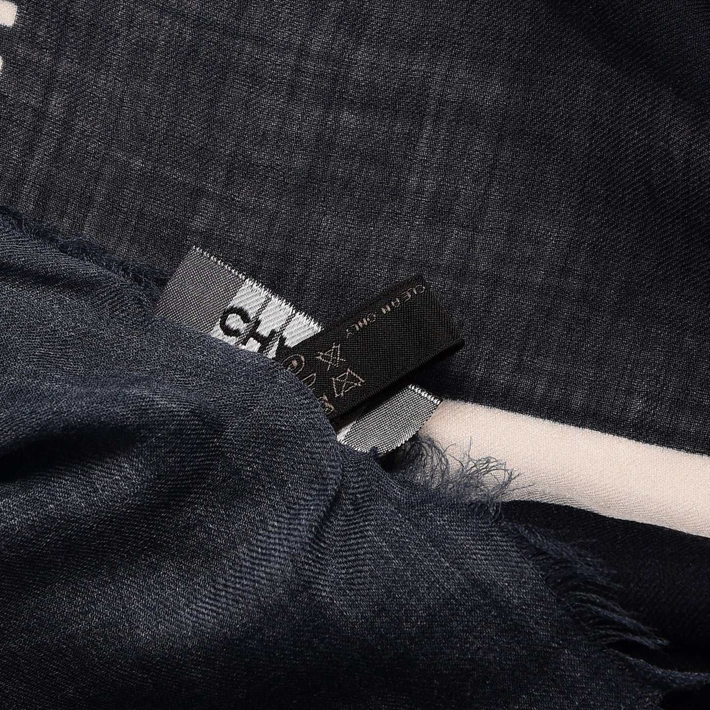 Cashmere CC Cinema Scarf Blue White