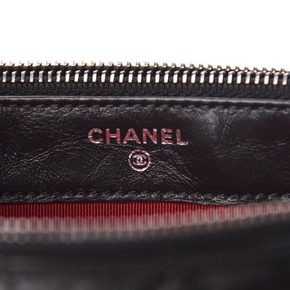 Chanel Aged Calfskin Quilted Small Gabrielle Clutch With Chain Black 8 of 14