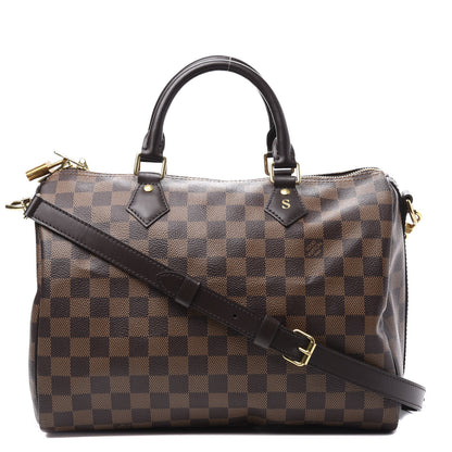 Louis Vuitton Damier Ebene Speedy Bandouliere 30 1 of 13