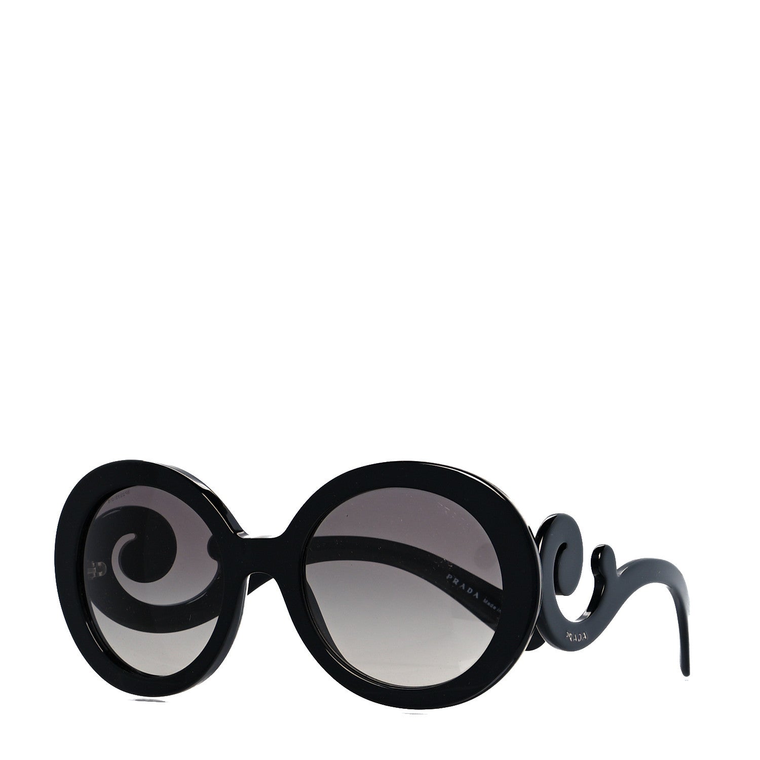 Prada Baroque Sunglasses SPR 27N Black 1 of 7
