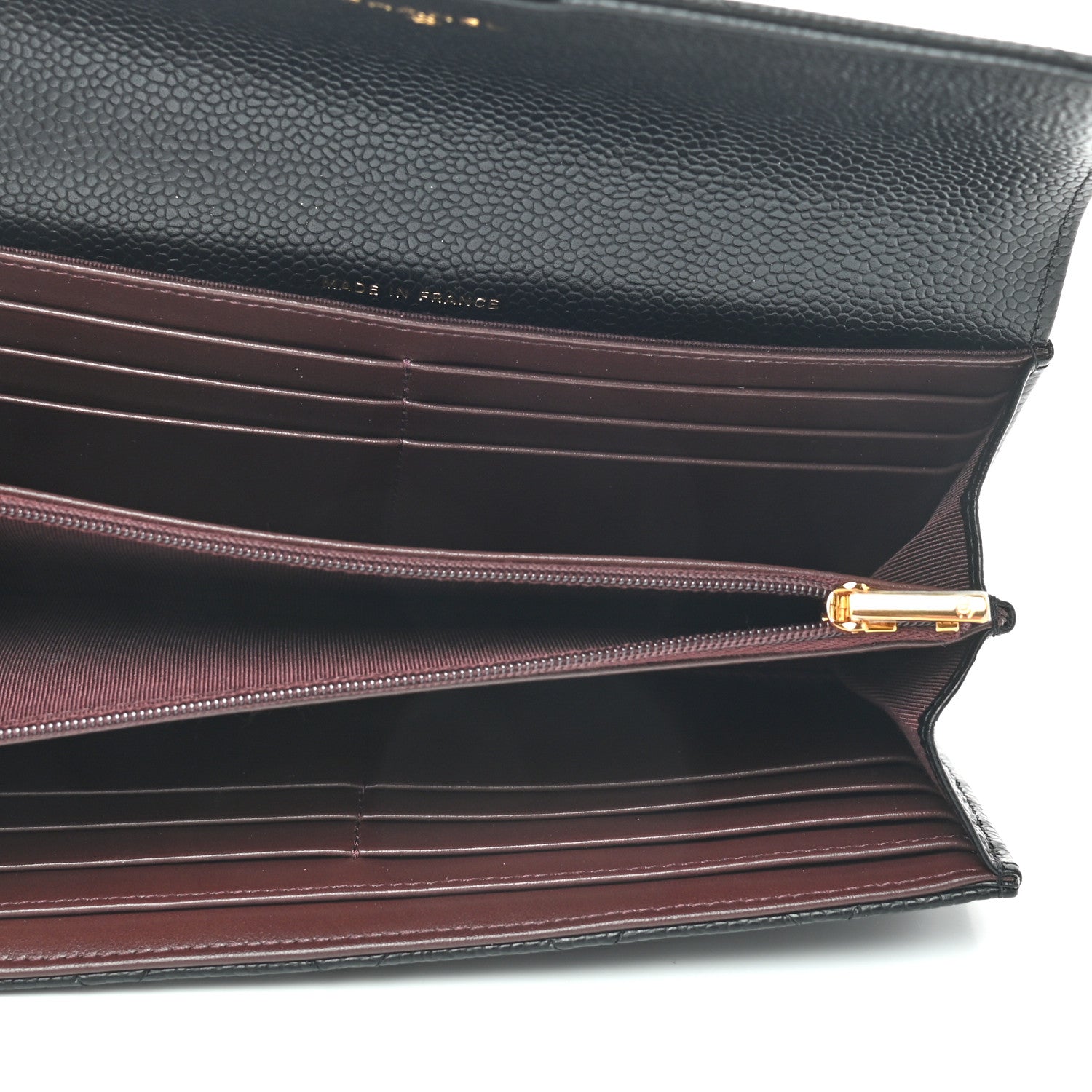 Chanel Caviar Quilted Large Gusset Flap Wallet Black 5 of 8