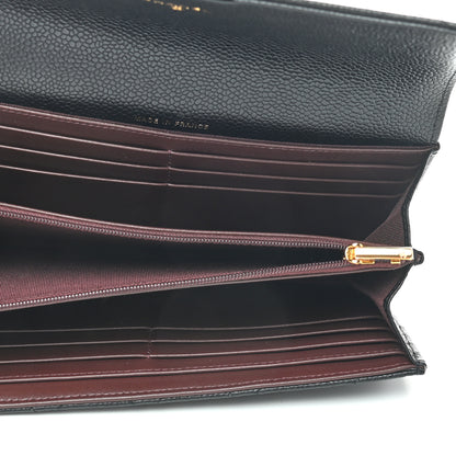 Chanel Caviar Quilted Large Gusset Flap Wallet Black 5 of 8