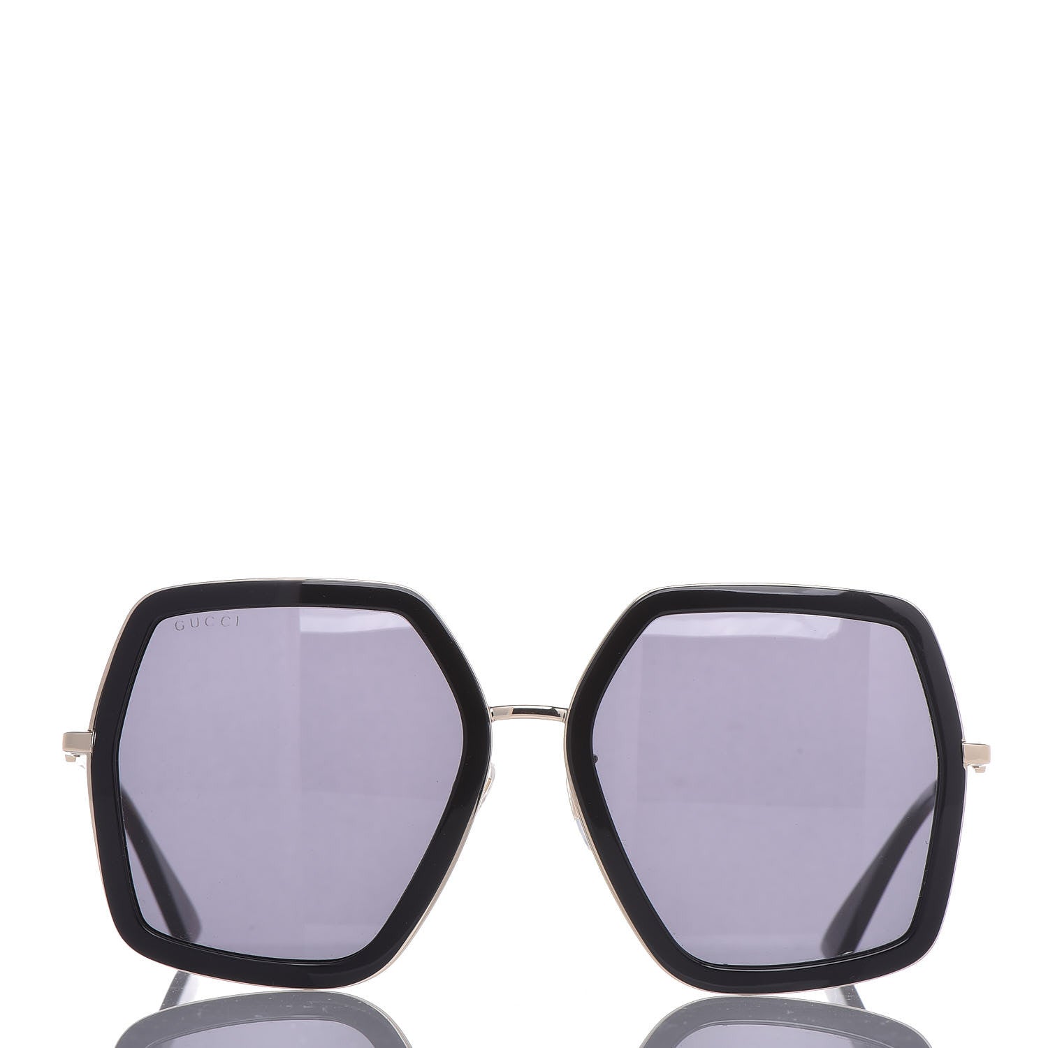 Gucci Acetate Oversize Square Frame GG0106S Sunglasses Black 2 of 7
