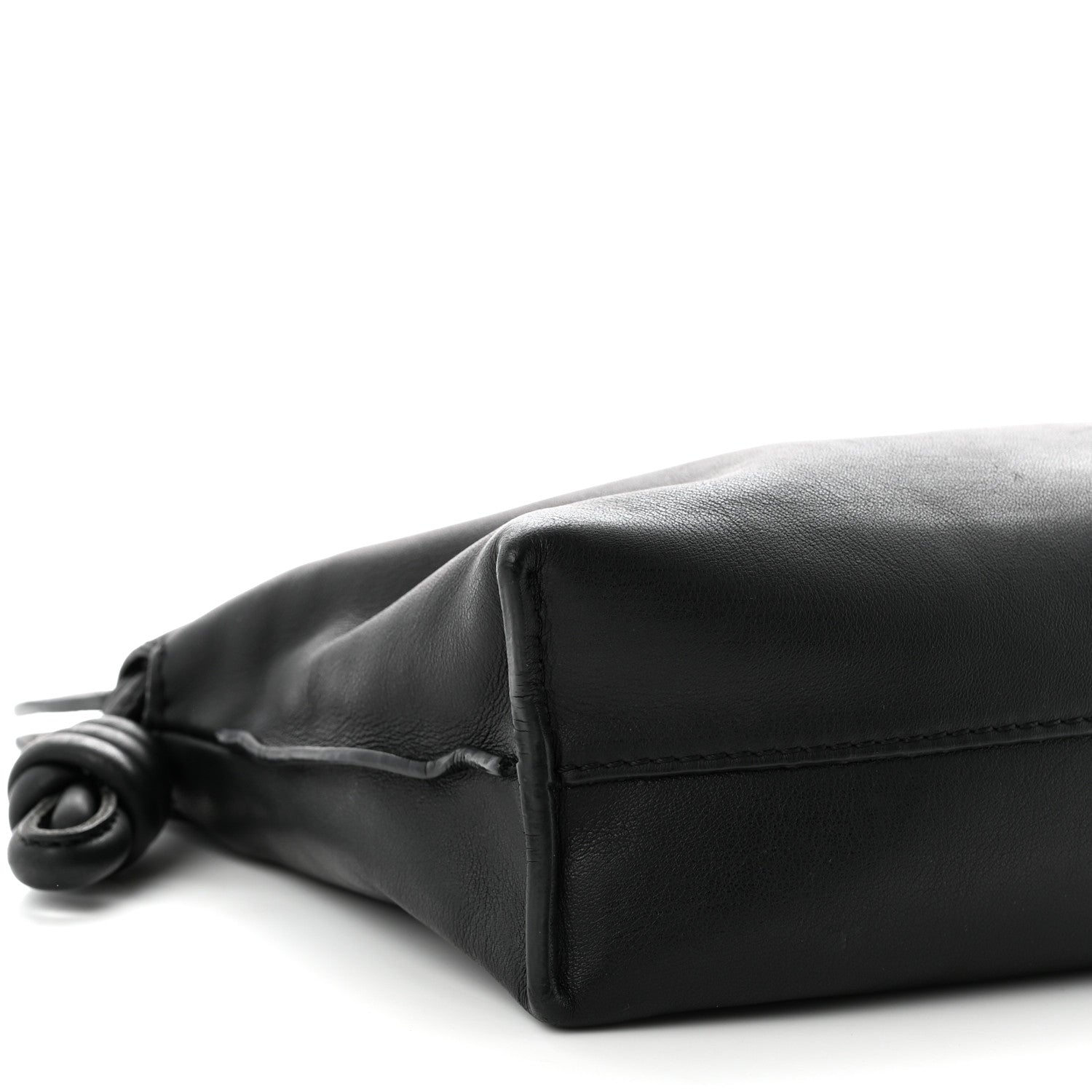 Loewe Calfskin Mini Flamenco Knot Clutch Black 9 of 11