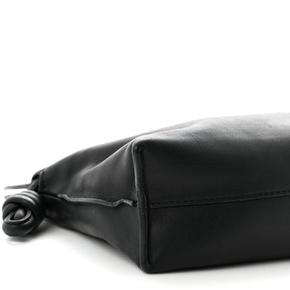 Loewe Calfskin Mini Flamenco Knot Clutch Black 9 of 11