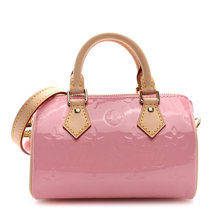 Louis Vuitton Vernis Monogram Nano Speedy Mochi Pink 1 of 9