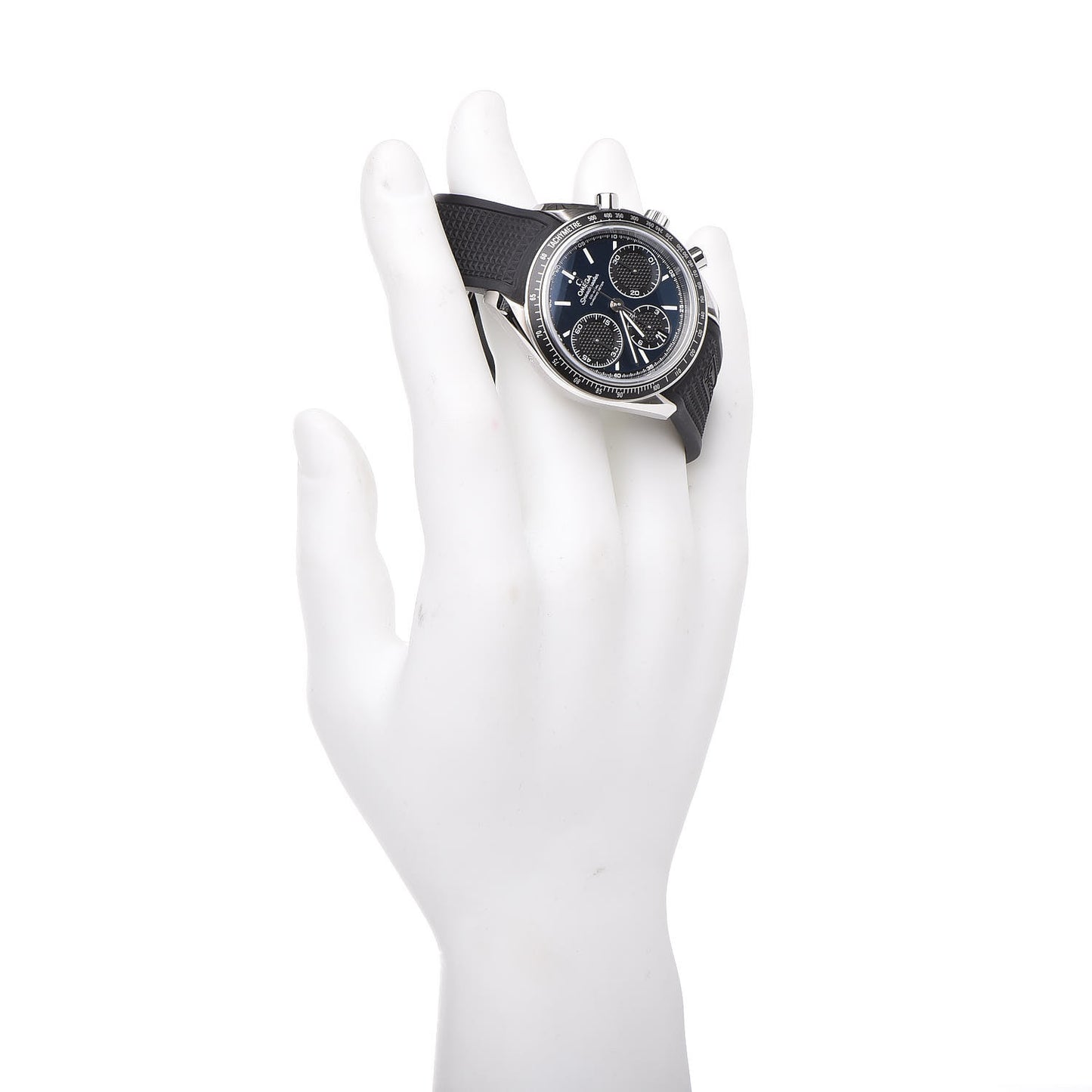 Stainless Steel Rubber 40mm Speedmaster Racing Co-Axial Chronograph Automatic Watch Blue 326.32.40.50.03.001