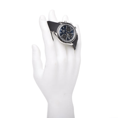 Omega Stainless Steel Rubber 40mm Speedmaster Racing Co-Axial Chronograph Automatic Watch Blue 326.32.40.50.03.001 2 of 9