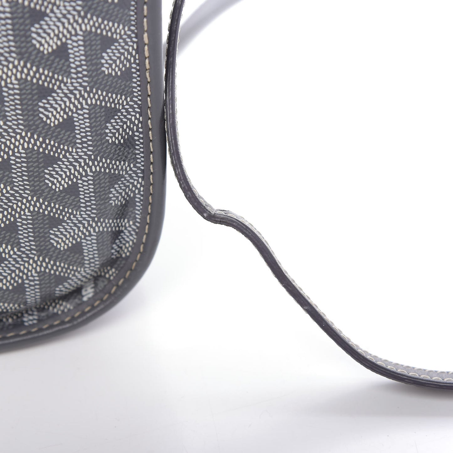 Goyardine Belvedere PM Messenger Bag Grey