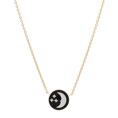 Christian Dior 18K Yellow White Gold Diamond Black Onyx Mother of Pearl Rose Celeste Pendant Necklace 4 of 6