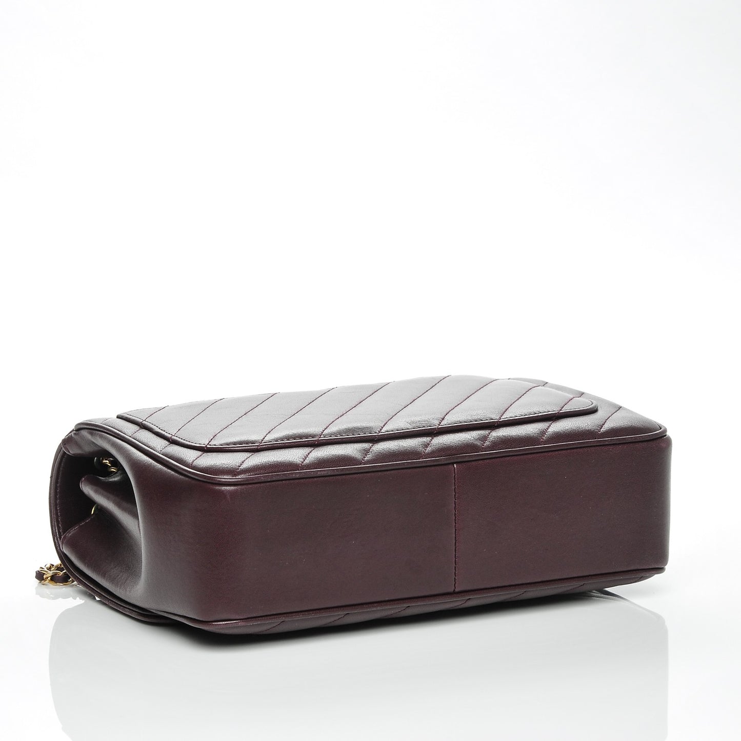 Lambskin Quilted Coco Vintage Jumbo Flap Purple