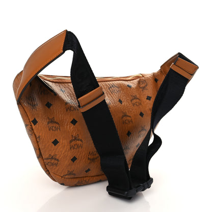 MCM Visetos Medium Fusten Belt Bag Cognac 3 of 9