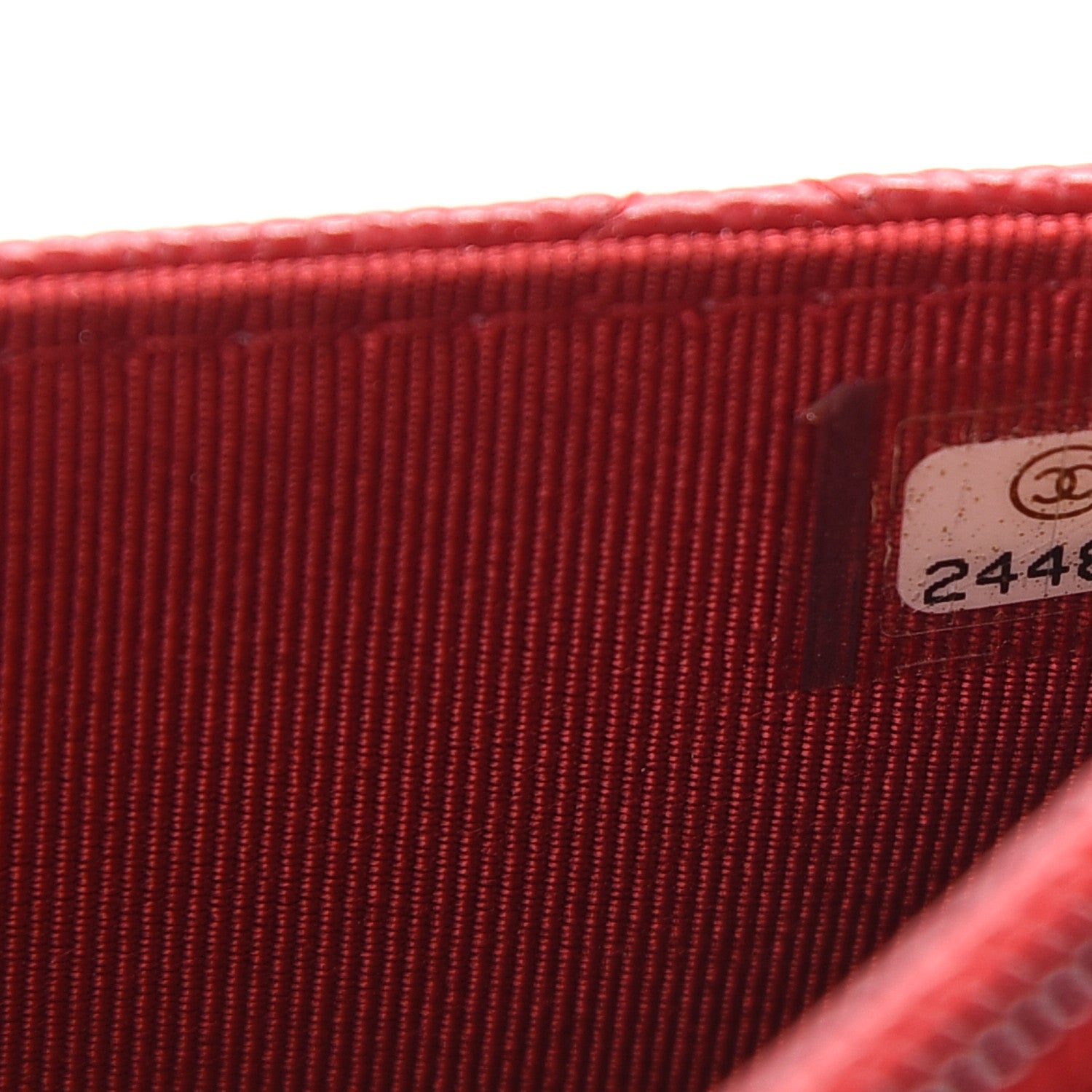 Chanel Caviar Quilted Wallet On Chain WOC Red 8 of 10