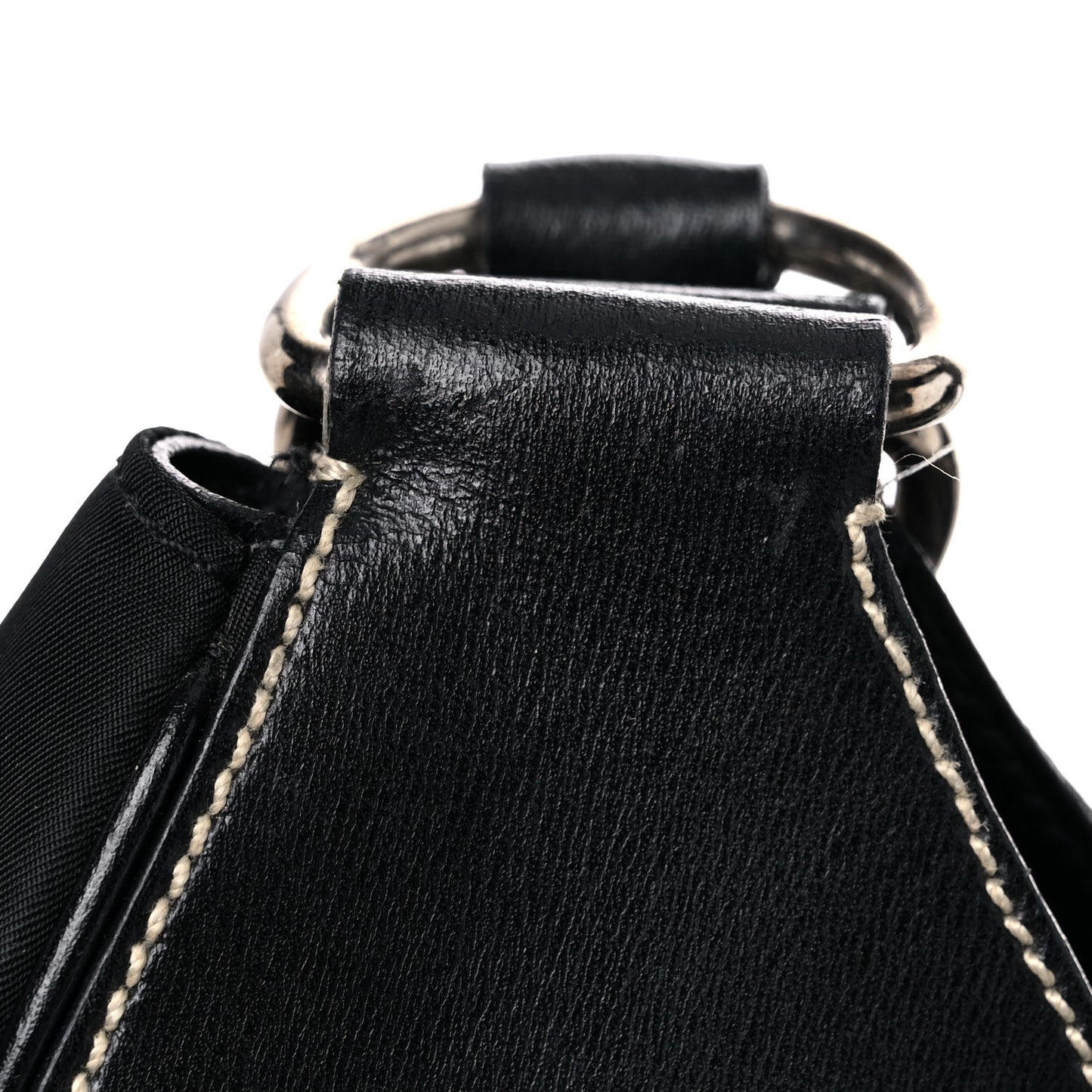 Tessuto Nylon Moon Shoulder Bag Black